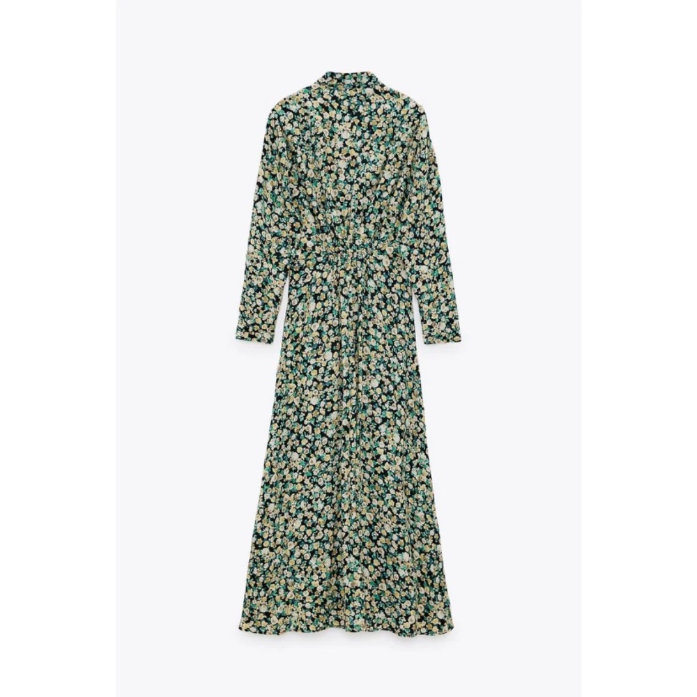 Zara printed floral midi dress medium